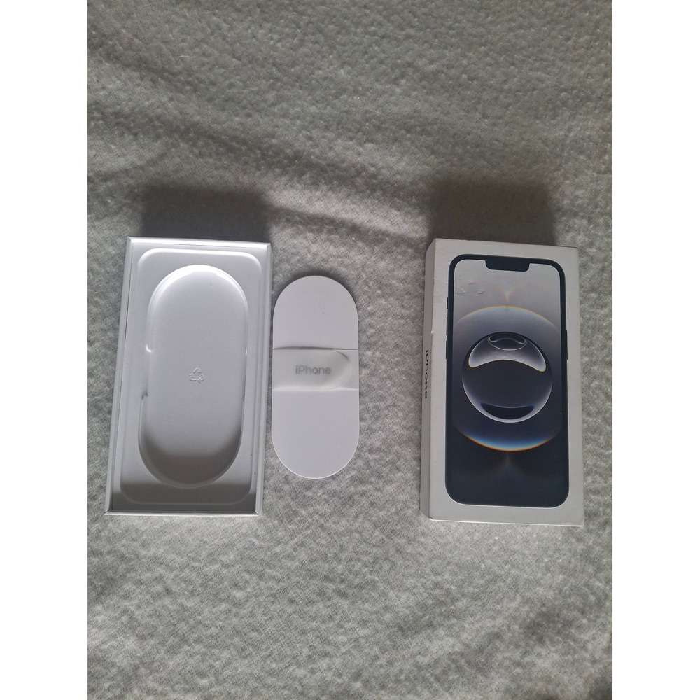 Apple iPhone 16e  Mini Empty Retail Box with Manuals Black MG8A3LL/A
